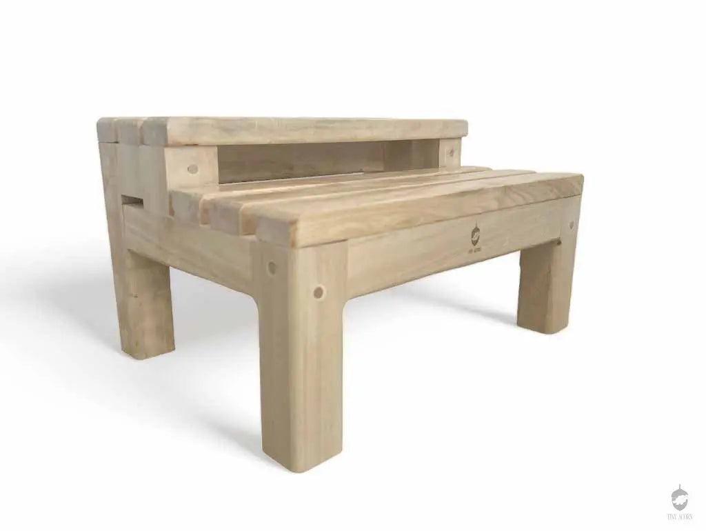 sturdy safe children handmade wooden natural steps. unique children handmade furniture. timless wodden kids furniture. montessori inspired kids furniture.